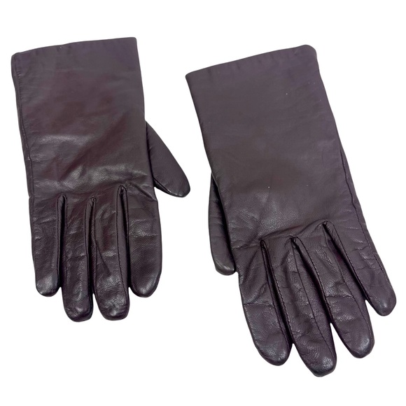 Aris Accessories - ARIS Leather Gloves Brown Women's size 7.5